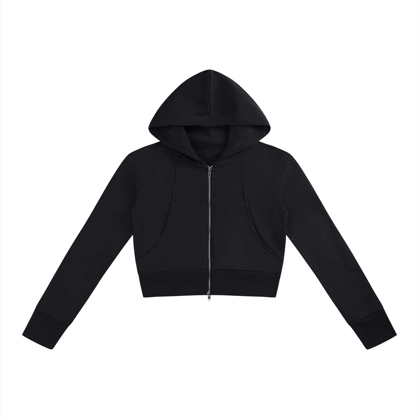 The Romana Crop Full Zip Hoodie